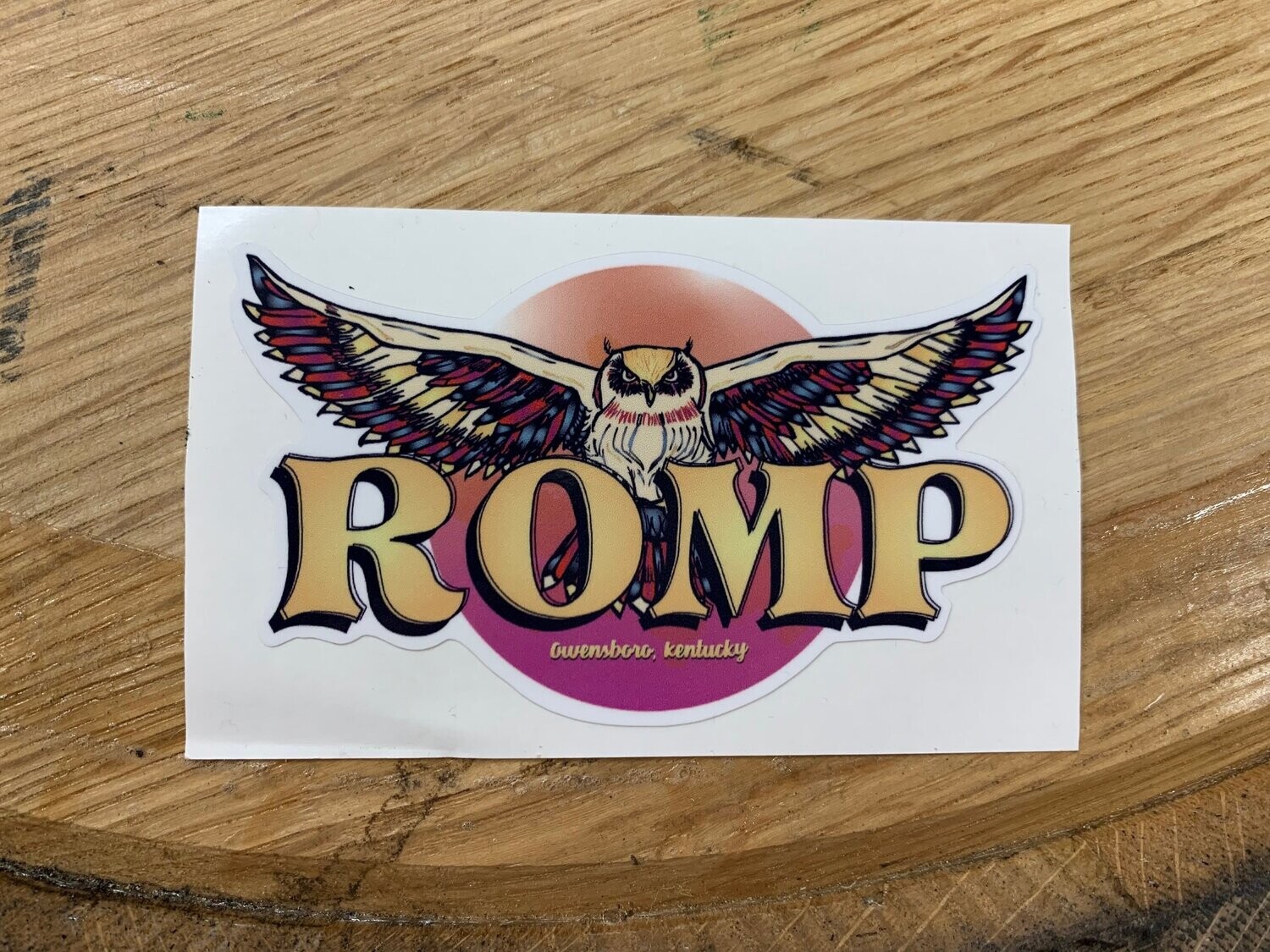 ROMP Sunset Sticker