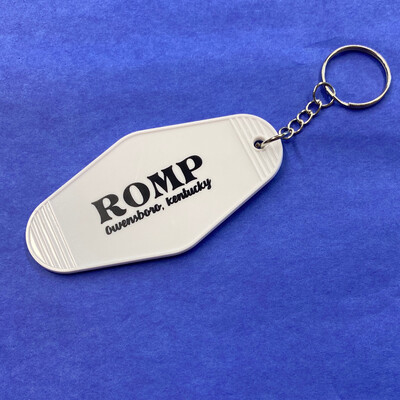 ROMP Motel Key Ring White