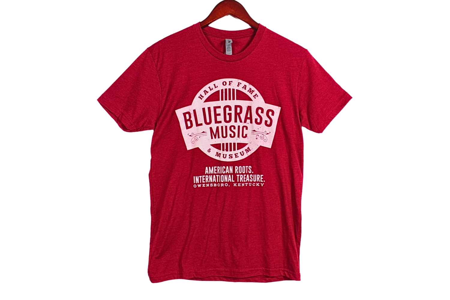 Bluegrass Music Hall of Fame Logo Cardinal Tee S
