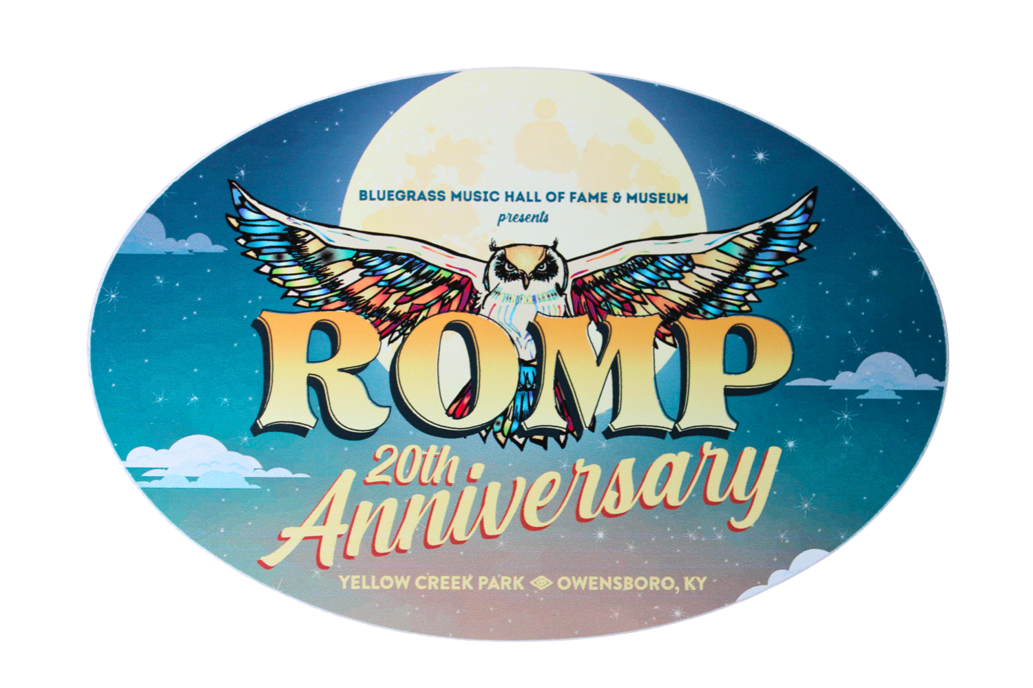 ROMP 20th Anniversary Sticker