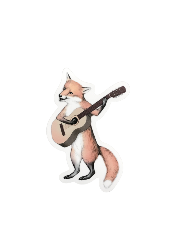Fox Guitar Sticker