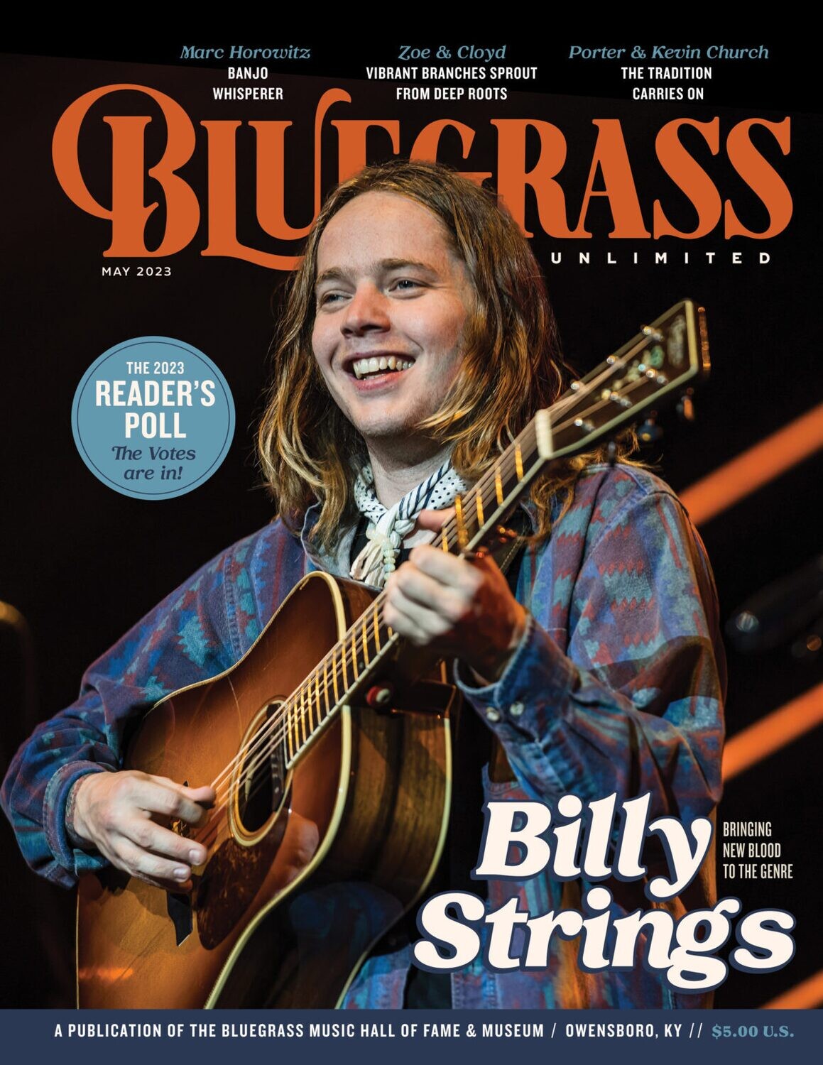 May 2023 Bluegrass Unlimited - Billy Strings