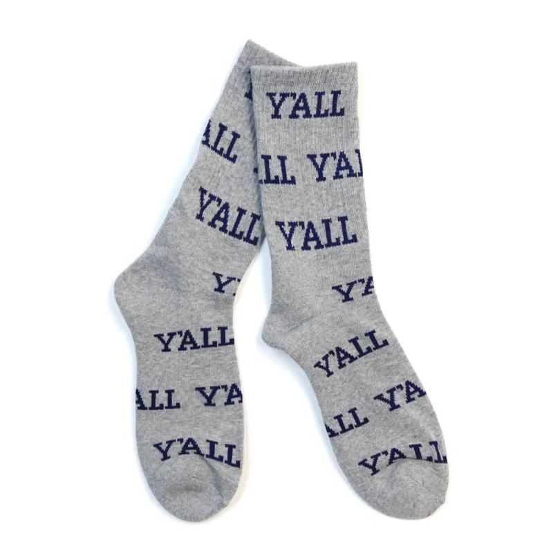 Y&#39;ALL Socks Grey &amp; Navy