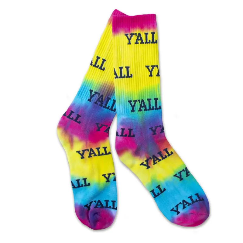 Y&#39;ALL Socks Rainbow Tie Dye