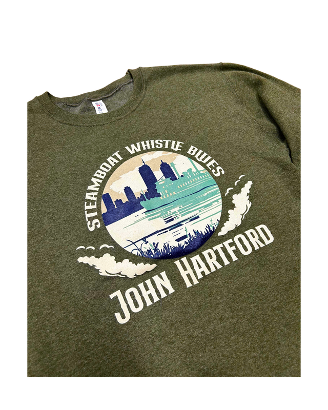 John Hartford Steamboat Whistle Blues Sweatshirt L