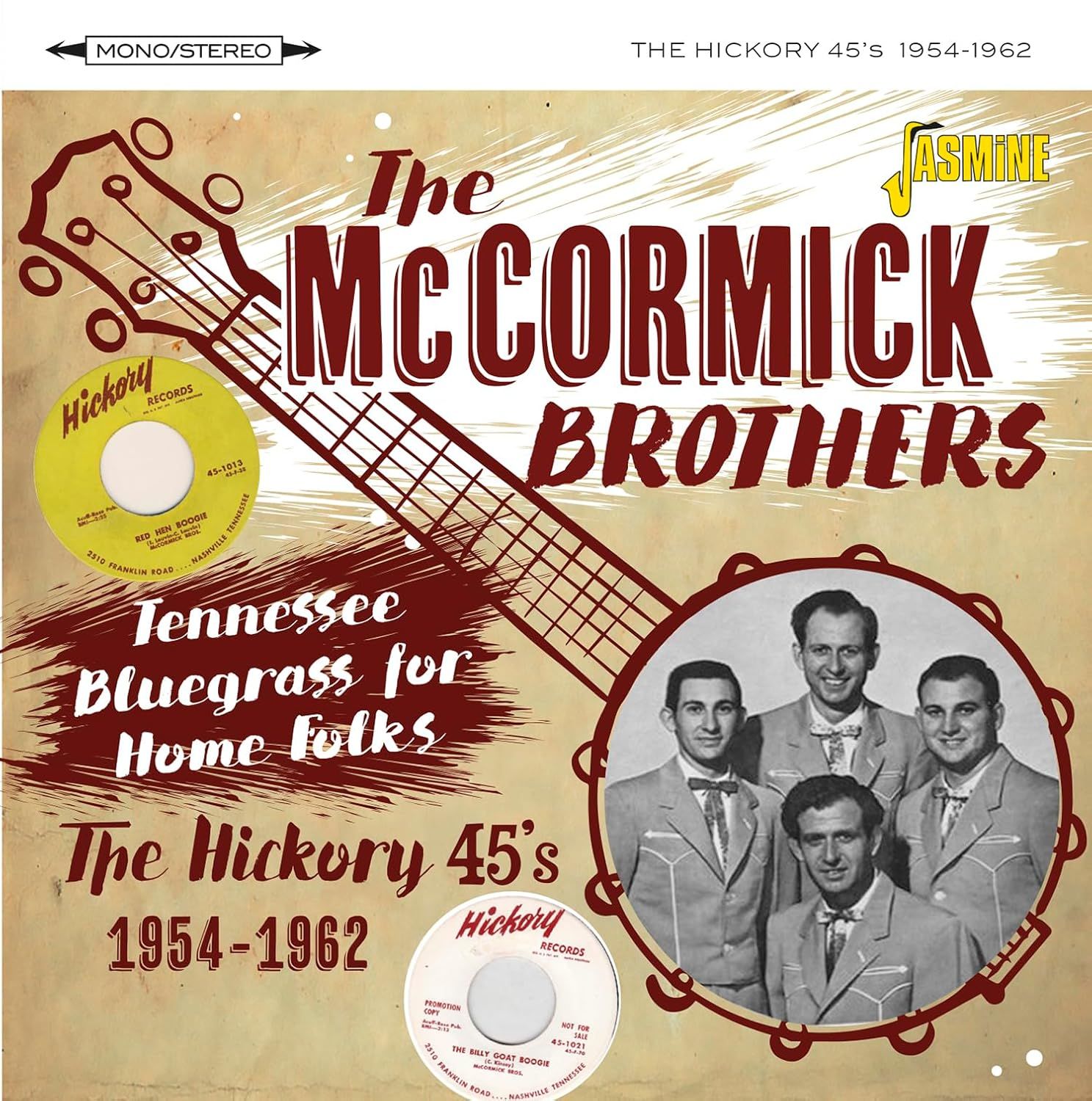 The McCormick Brothers Tennessee Bluegrass For Home Folks The Hickory 45's 1954-1962 Cd