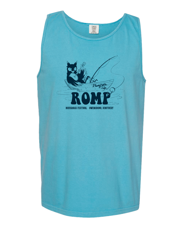 Romp 2025 Blue Fishing Tank Top 3XL