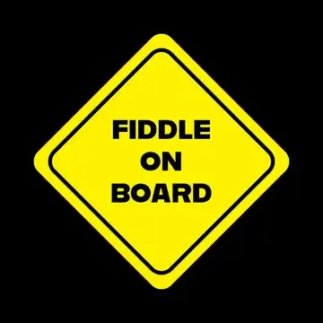 Fiddle On Board Sticker 