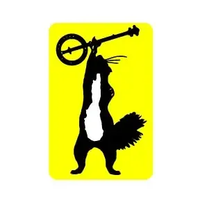 Squirrel Banjo Sticker 