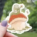 Caterpillar Playing Banjo Sticker