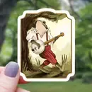 Frog Banjo Sticker