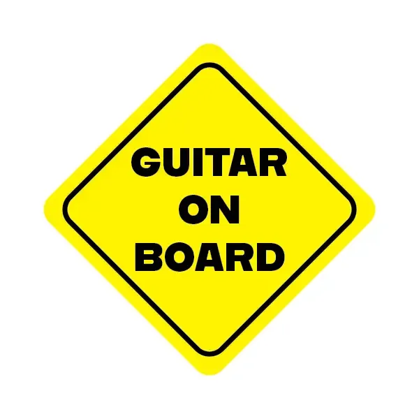 Guitar On Board Sticker