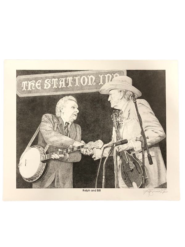 Ralph Stanley &amp; Bill Monroe - Station Inn Art Print
