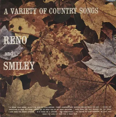 Reno &amp; Smiley A Variety Of Country Songs CD