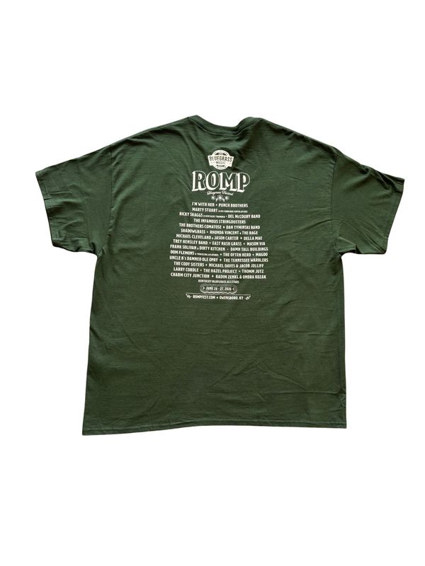 #2 Gildan Romp 2026 Pine Green Festival Shirt 2XL Gildan