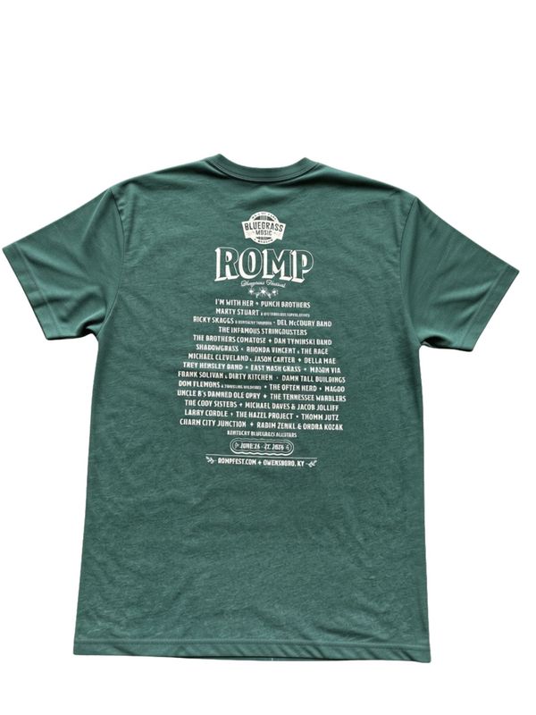 #2 Romp 2026 Pine Green Festival Shirt L