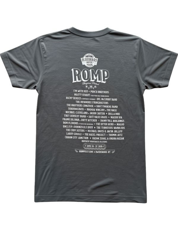 #3 Romp 2026 Charcoal Festival Shirt L