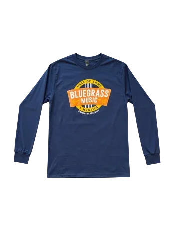 Bluegrass Music Hall Of Fame L/S Navy 2XL