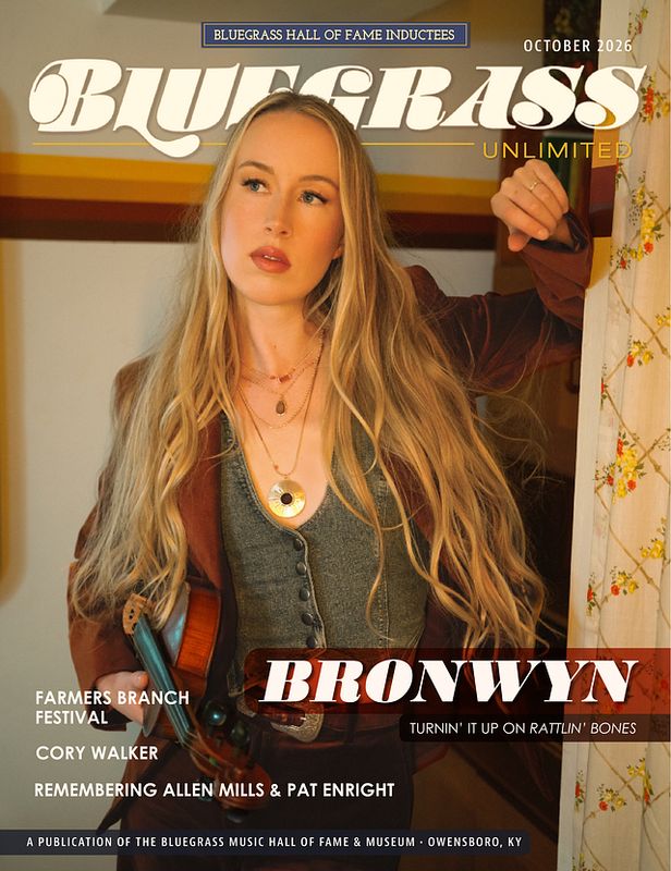 Bluegrass Unlimited October 2026 Bronwyn