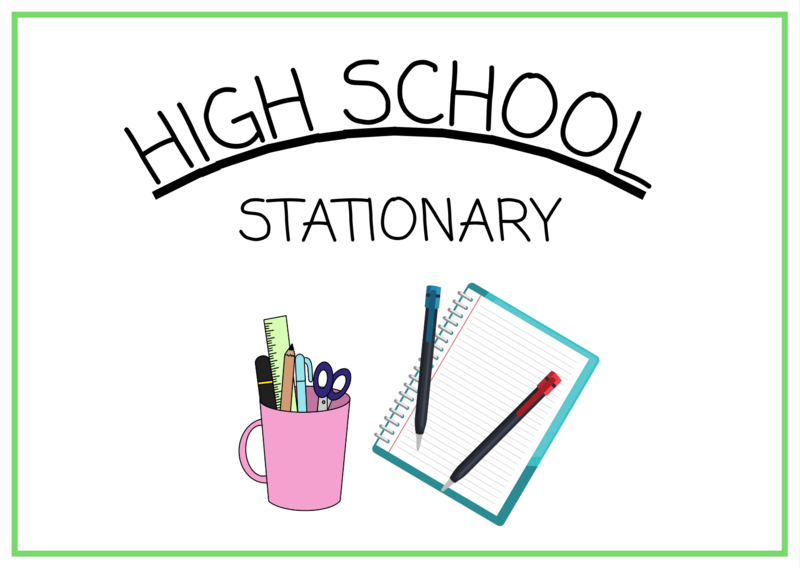 High School Stationary