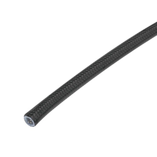 BLACK SS BRAIDED PTFE E85 HOSE AN-4 5 METRES