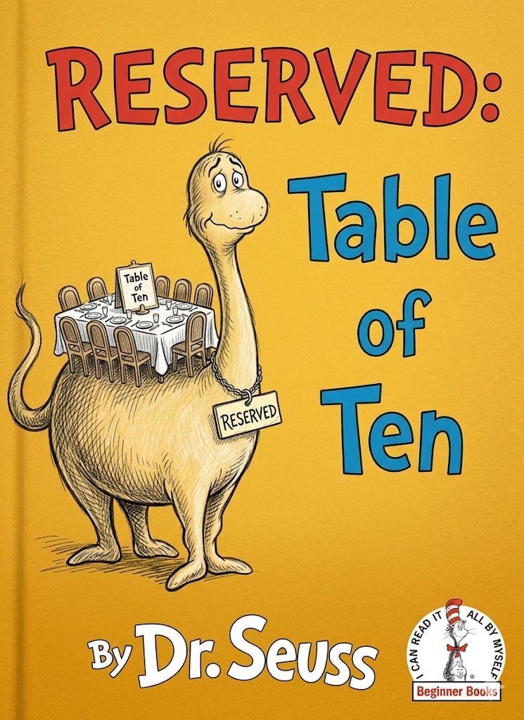 Reserved Table for Ten