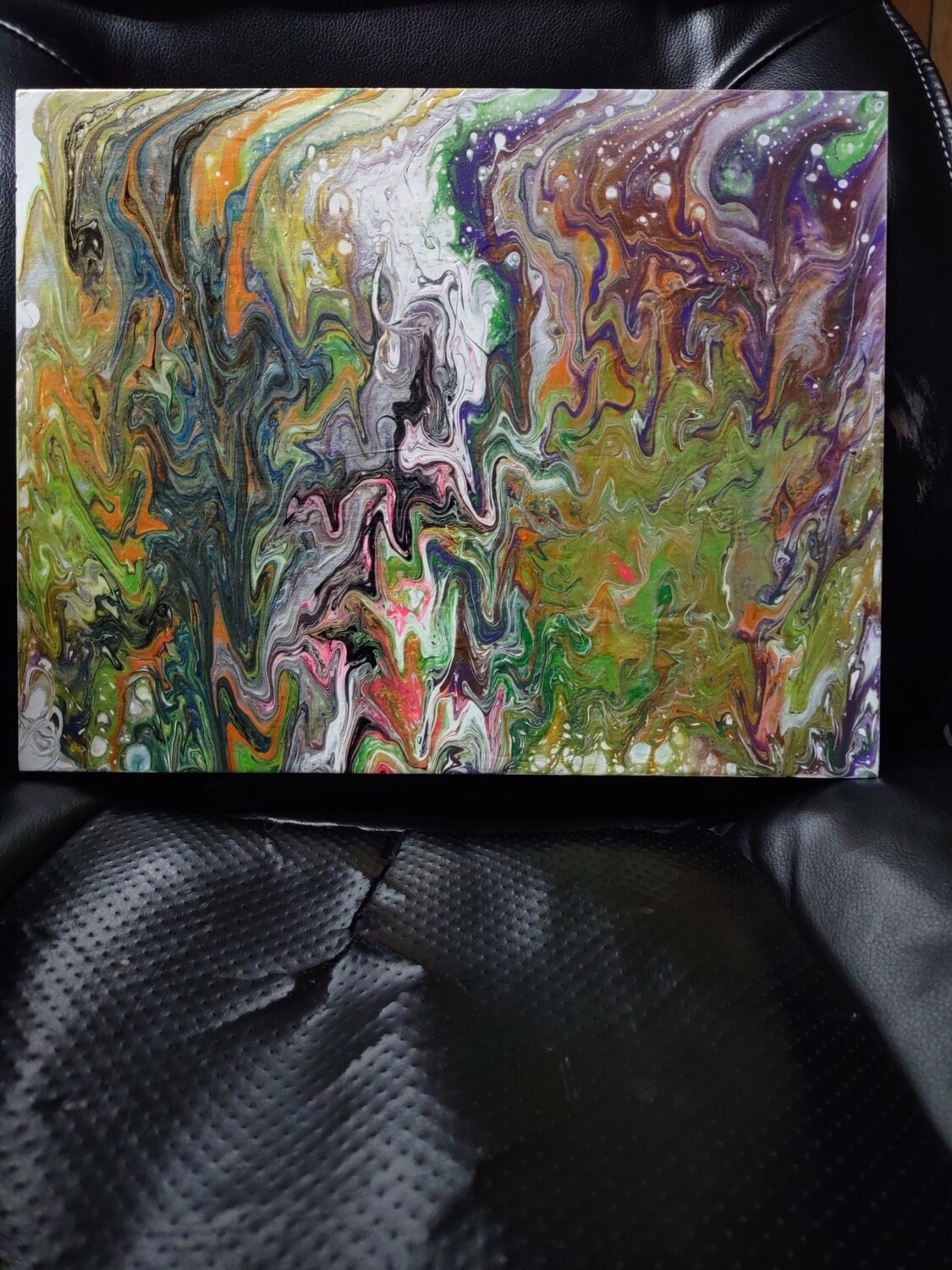 9x12 Dancing Trolls on Wooden Canvas