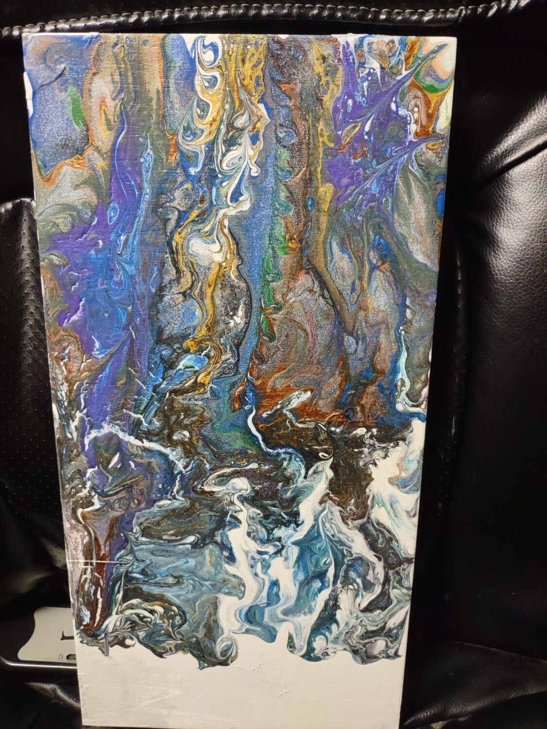 8X16 Dragon out of the Snow Painting