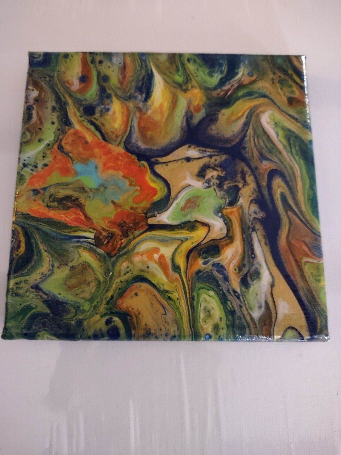 6x6 Fire Breathing Dragon Painting