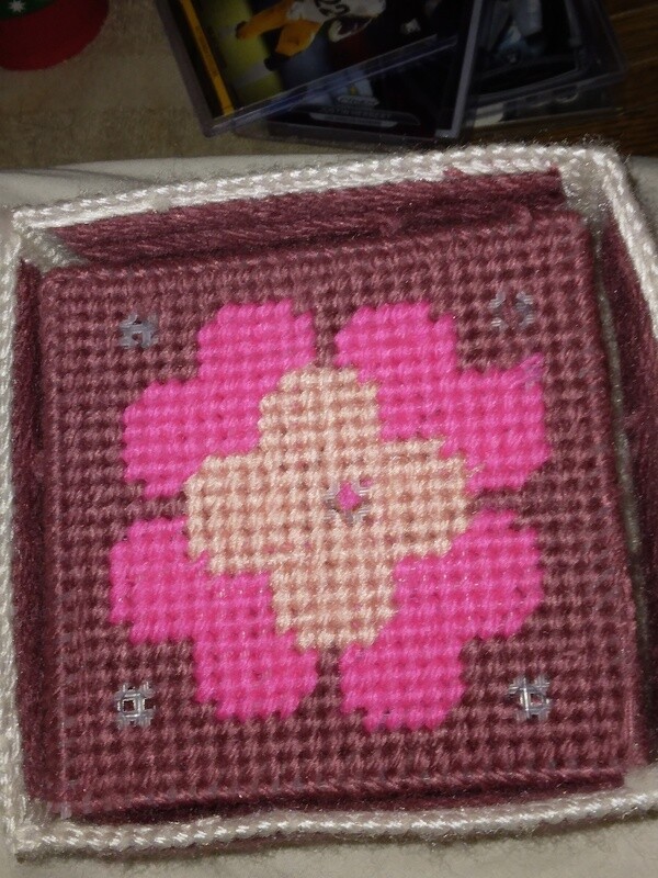 Set of brown 5x5 Coasters