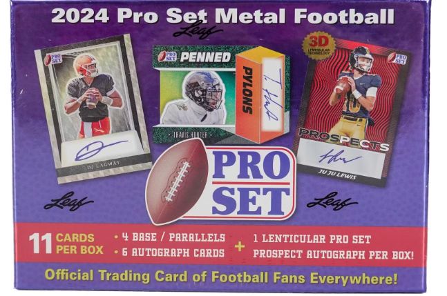2024 Leaf Pro Set Metal Football Hobby Box