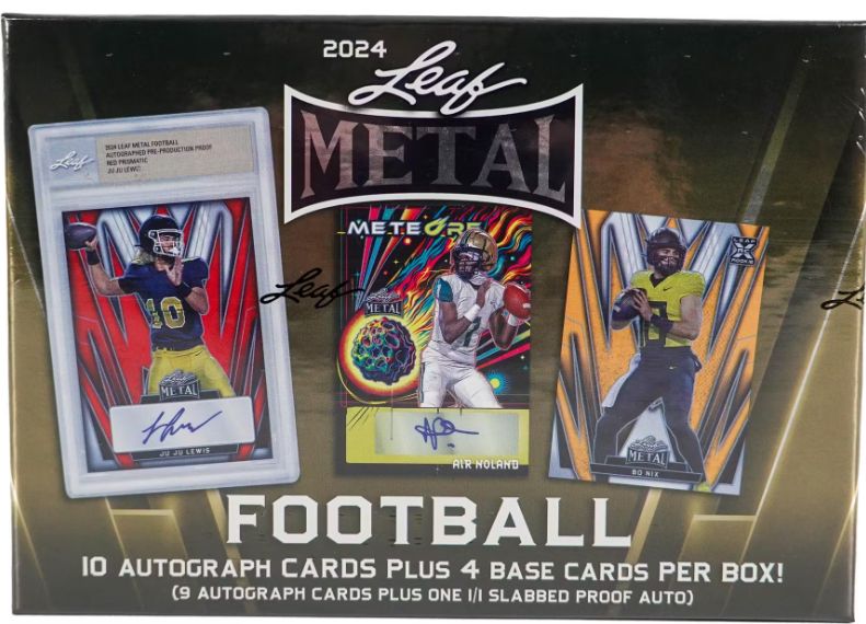 2024 Leaf Metal Football Hobby Jumbo Box