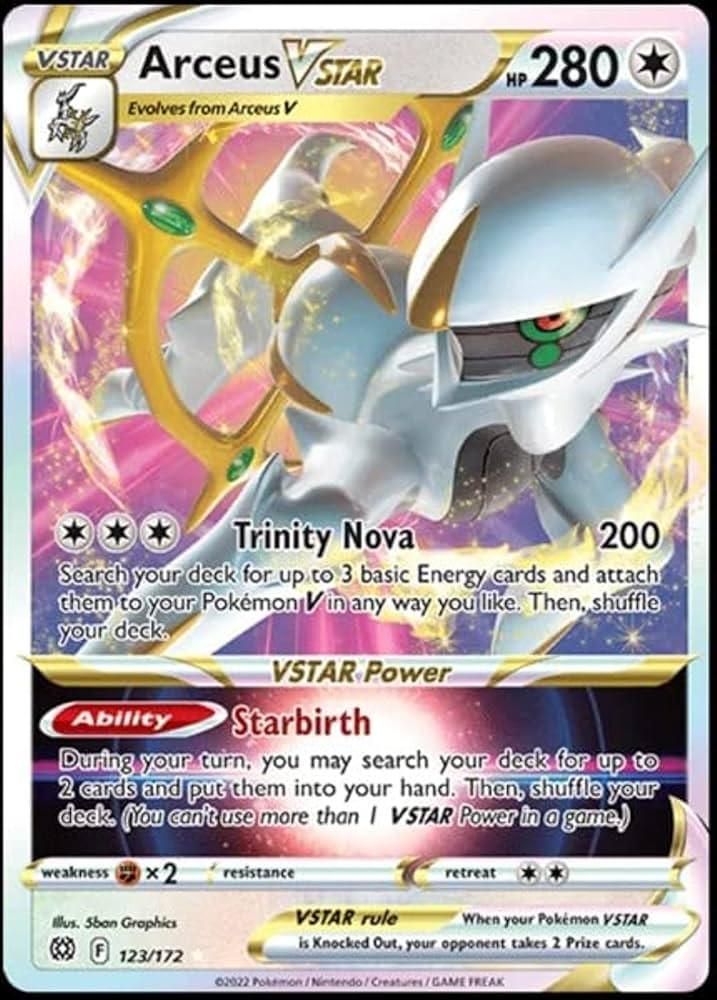Arceus VSTAR #123 | Pokemon Brilliant Stars Metal