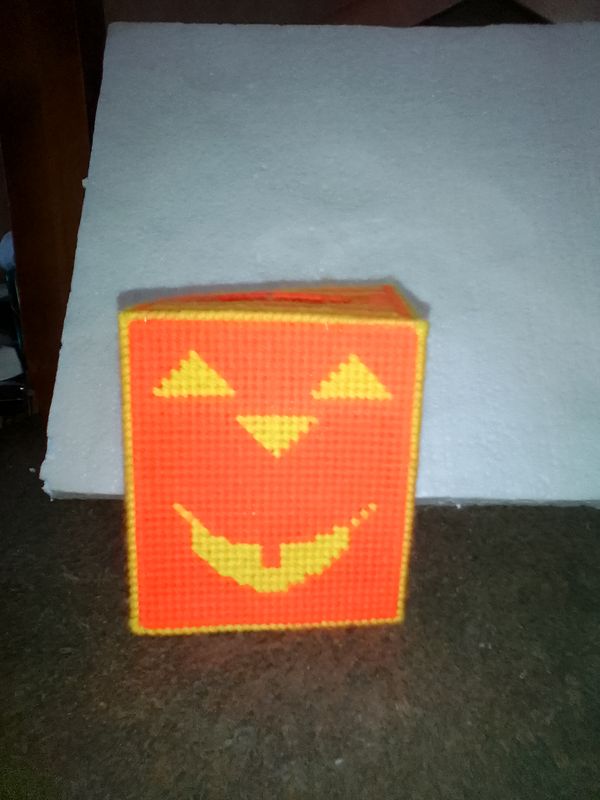 Jack o Lantern Kleenex  Box