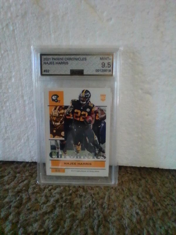 2021 PANINI CHRONICLES 🏈NAJEE HARRIS #92 AGS 9.5(R/C)ALABAMA TIDE/PITT STEELERS