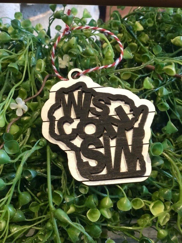 State Word Art Ornament