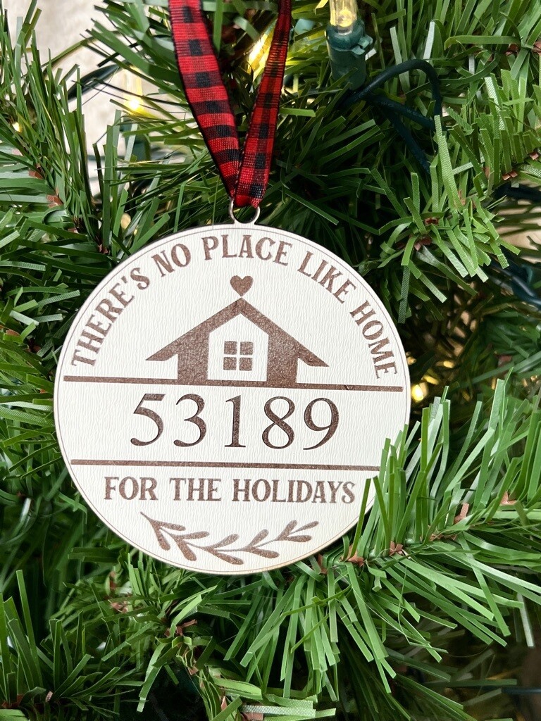 There&#39;s No Place Like Home Zip Code Ornament