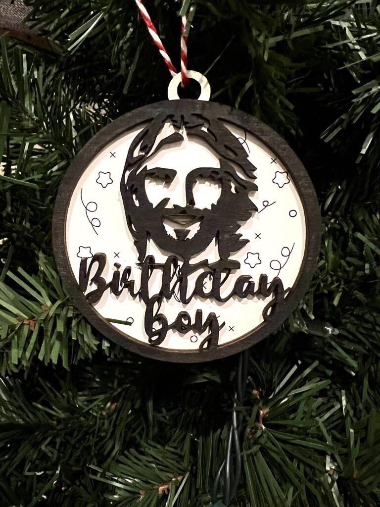 Jesus Birthday Boy Ornament