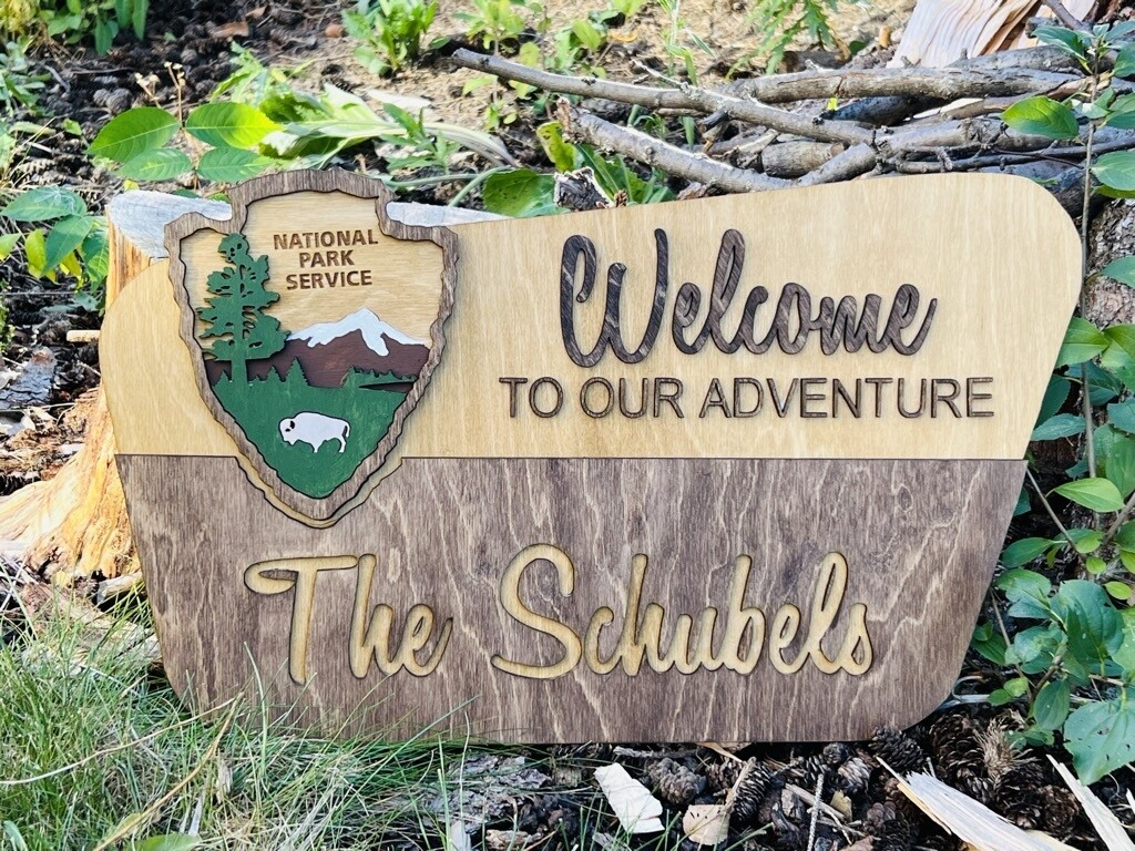 National Parks Welcome Sign