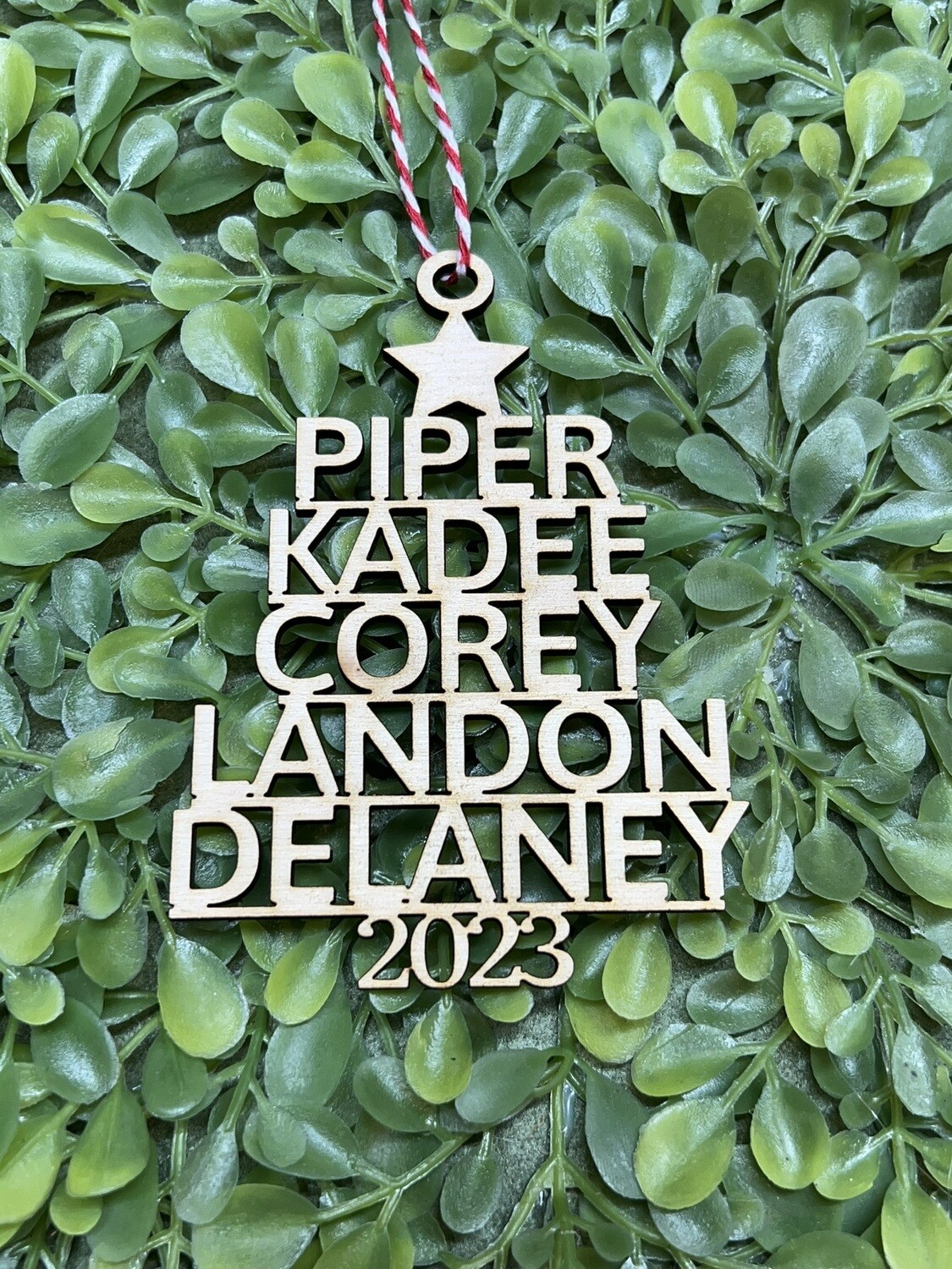 Family Names Ornament