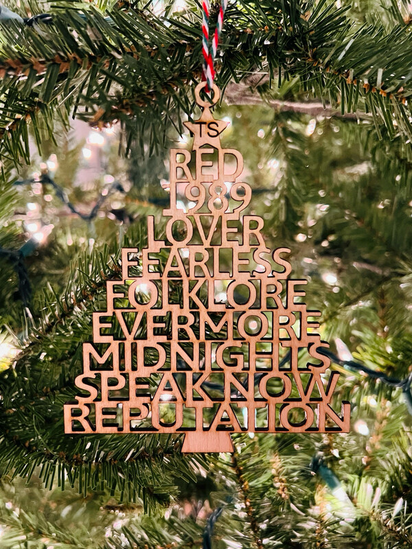 Taylor Swift Albums Ornament