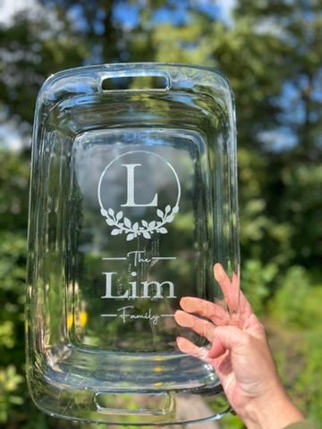 Casserole Dish Engraved