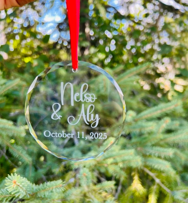 Beveled Edge Crystal Ornaments