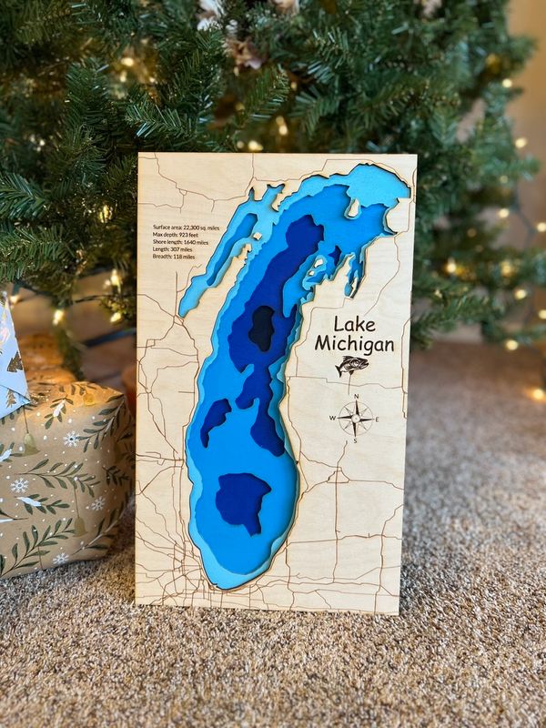 Topographic Lake Maps