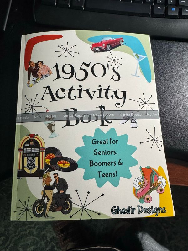 1950's Activity & Puzzle Book: Nostalgic Retro 50's Crosswords, Word Search, Trivia Match Up &, Coloring Pages | 8.5 X11 inches |102 pages | Great for Road Trips, Gifts and Leisure Time 1950's Activity & Puzzle Book: Nostalgic Retro 50's Crosswords, Word Search, Trivia Match Up &, Coloring Pages | 8.5 X11 inches |102 pages | Great for Road Trips, Gifts and Leisure Time