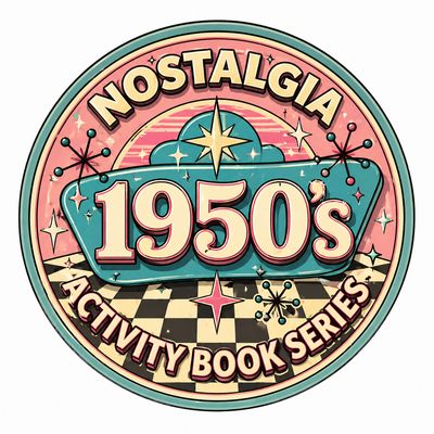 1950's Activity &amp; Puzzle Book: Nostalgic Retro 50's Crosswords, Word Search, Trivia Match Up &amp;, Coloring Pages | 8.5 X11 inches |102 pages | Great for Road Trips, Gifts and Leisure Time