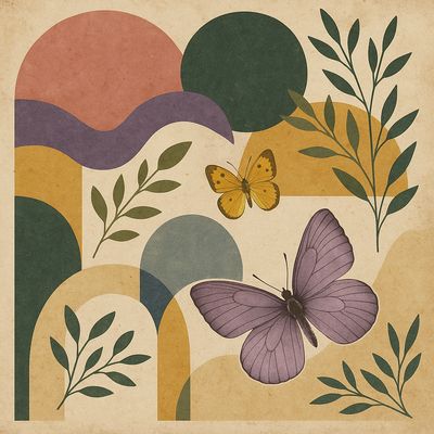 Vintage &amp; Vibrant Junk Journal Botanical &amp; Travel Ephemera: 38 Single Sided Pages of Scrapbook Backgrounds and Cut-Outs