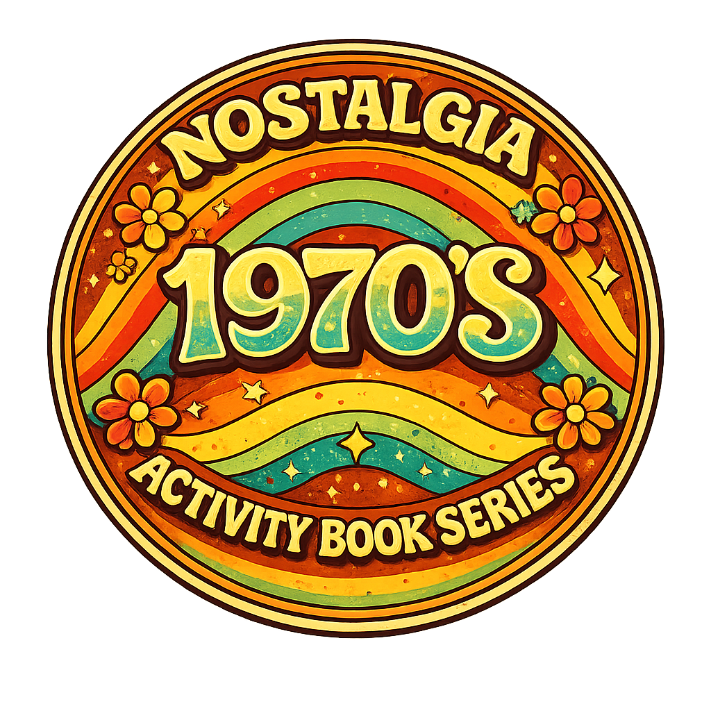 1970s Nostalgia Activity Book for Adults