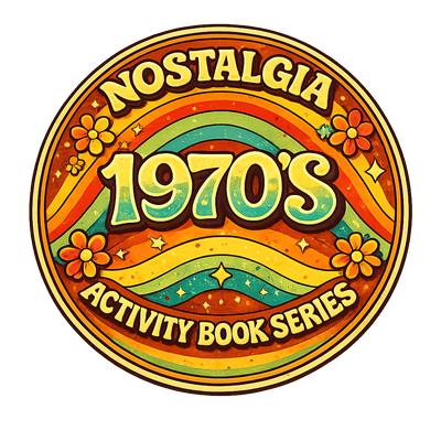 1970s Nostalgia Activity Book for Adults