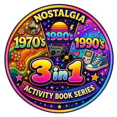 BONUS Puzzle Pack with Email to Ghedir Designs: The Ultimate Nostalgia Activity Book for Adults